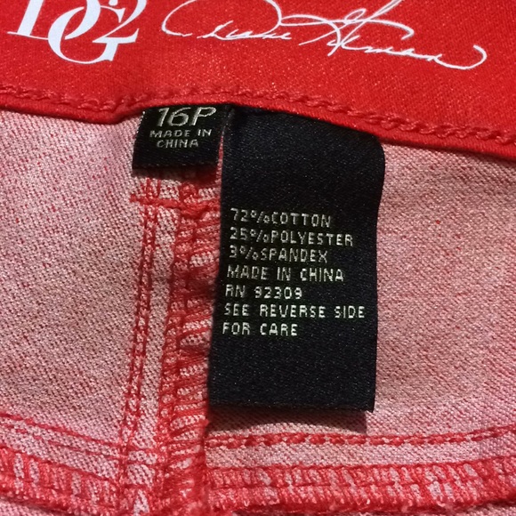 DG2 Red Capri Jeans 16P - Picture 8 of 8